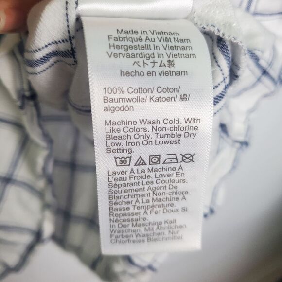 J. Crew Plaid Ruffle Off-Shoulder Blouse - Medium - Picture 8 of 8